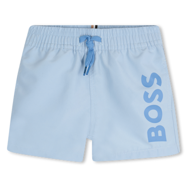 BOSS Traje de baño para bebe tipo short ajustable, azul cielo